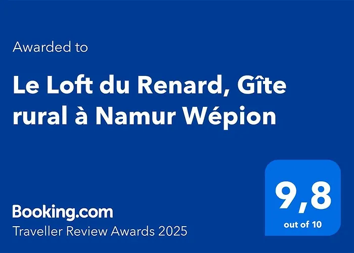 בית נופש Le Loft Du Renard, Cosy Au Coeur De La Nature Boisee A Wepion, Parenthese Douce Dans La Vallee Mosane נמור